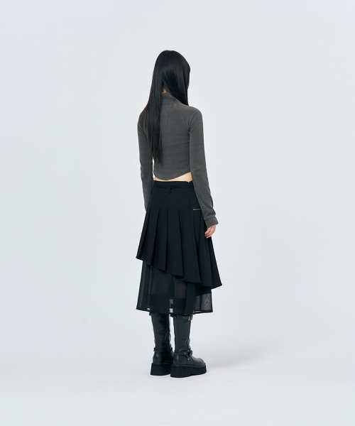 SCHISM INDUCING(スキズムインデューシング)の「SPIRAL MIDI SKIRT BLACK(スカート・レディース・その他・OS)」の6枚目の写真