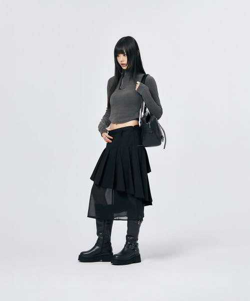 SCHISM INDUCING(スキズムインデューシング)の「SPIRAL MIDI SKIRT BLACK(スカート・レディース・その他・OS)」の8枚目の写真