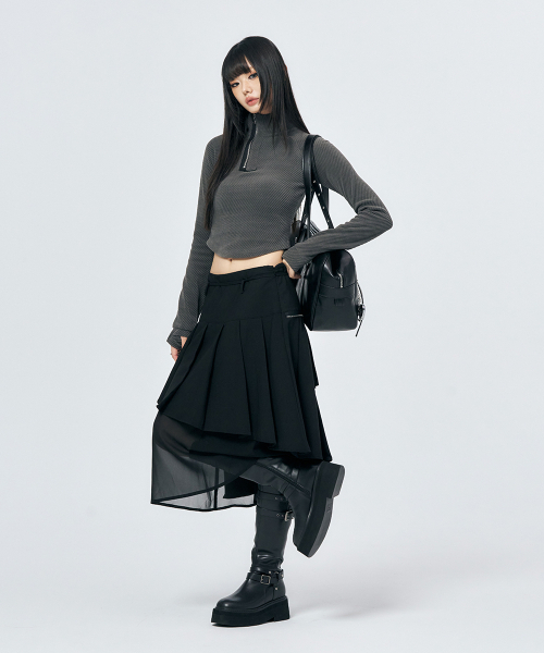 SCHISM INDUCING(スキズムインデューシング)の「SPIRAL MIDI SKIRT BLACK(スカート・レディース・その他・OS)」の9枚目の写真