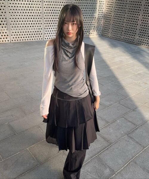 SCHISM INDUCING(スキズムインデューシング)の「SPIRAL MIDI SKIRT BLACK(スカート・レディース・その他・OS)」の14枚目の写真