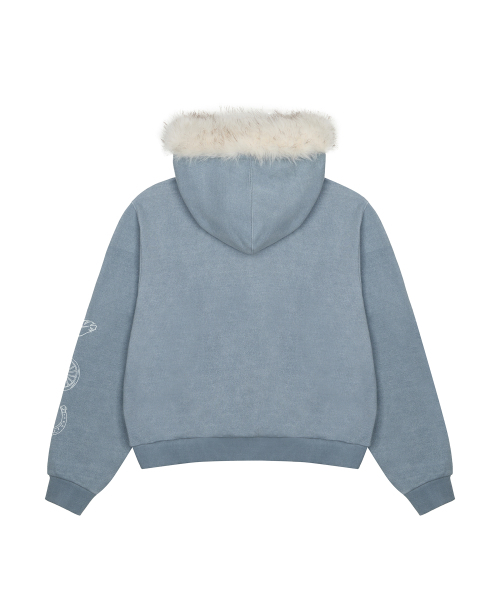 LARTIGENT(ラーティゼン)の「L21 SNOW FUR HOOD ZIP-UP(SKY BLUE)(パーカー・レディース・その他・FREE)」の3枚目の写真