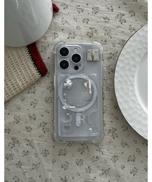 ELLE BELLE（エルベル）の「モーメント ver レジン マグセーフカード財布 キーリング（スマホグッズ）」