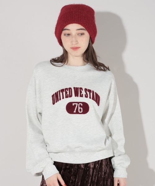 GEORGE'S（ジョージズ）の「サガラ刺繍ロゴスウェット（スウェット・レディース・オートミール/グレー/サックスブルー/ブラック・SMALL/MEDIUM）」の16枚目の写真