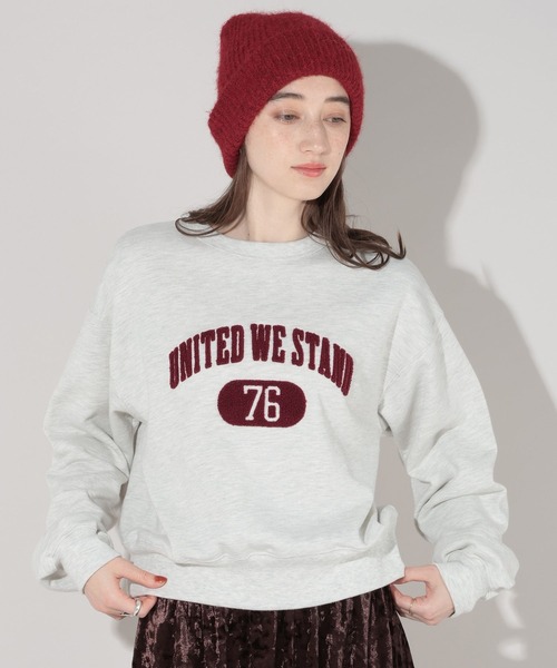 GEORGE'S（ジョージズ）の「サガラ刺繍ロゴスウェット（スウェット・レディース・オートミール/グレー/サックスブルー/ブラック・SMALL/MEDIUM）」の17枚目の写真