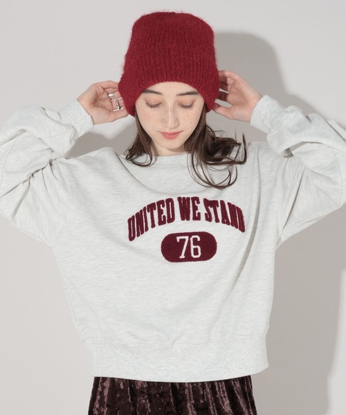 GEORGE'S（ジョージズ）の「サガラ刺繍ロゴスウェット（スウェット・レディース・オートミール/グレー/サックスブルー/ブラック・SMALL/MEDIUM）」の19枚目の写真