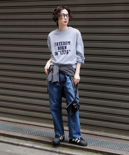 GEORGE'S（ジョージズ）の「サガラ刺繍ロゴスウェット（スウェット・レディース・オートミール/グレー/サックスブルー/ブラック・SMALL/MEDIUM）」の21枚目の写真