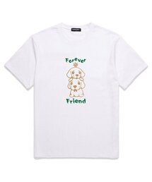 FRIEND DOGS オーバーサイズ 半袖Tシャツ (VS0061) ホワイト