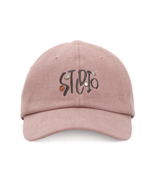 UNDERCONTROL STUDIO（アンダーコントロールスタジオ）の「スタッズロゴボールキャップ BALL CAP / ジュエルスタッズ / バティックピンク（キャップ）」