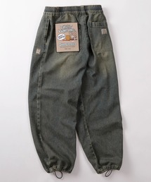 SlashDate（スラッシュデイト）の「【75】【Philip Lumbang/フィリップ・ランバン】ピスネーム付 ワイドデニム スケーターパンツ/バギーパンツ/ウエストシャーリング/2025AW新ブランド（デニムパンツ）」