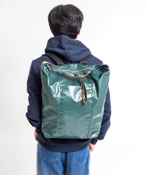 Jack Gomme（ジャックゴム）の「【Jack Gomme】2WAY バックパック トートバッグ リュック　LONDRES（バックパック/リュック・メンズ・ブラック/ベージュ・FREE）」の5枚目の写真