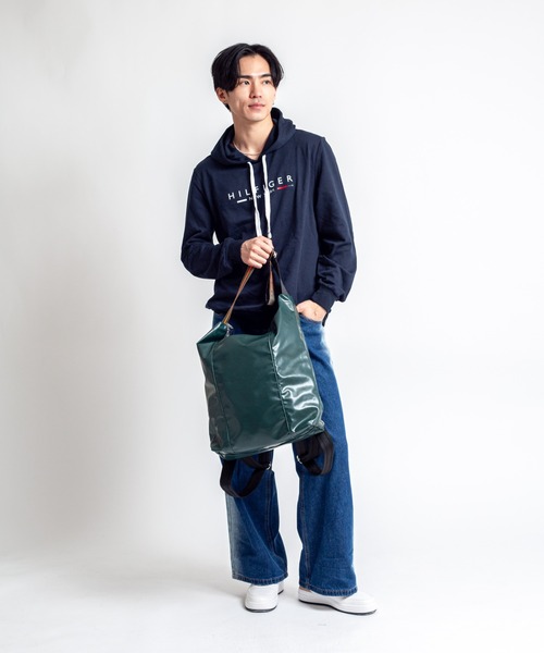 Jack Gomme（ジャックゴム）の「【Jack Gomme】2WAY バックパック トートバッグ リュック　LONDRES（バックパック/リュック・メンズ・ブラック/ベージュ・FREE）」の11枚目の写真