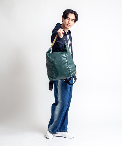 Jack Gomme（ジャックゴム）の「【Jack Gomme】2WAY バックパック トートバッグ リュック　LONDRES（バックパック/リュック・メンズ・ブラック/ベージュ・FREE）」の13枚目の写真