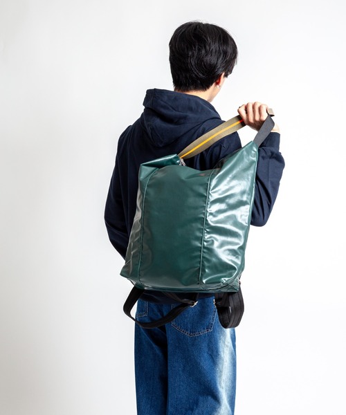 Jack Gomme（ジャックゴム）の「【Jack Gomme】2WAY バックパック トートバッグ リュック　LONDRES（バックパック/リュック・メンズ・ブラック/ベージュ・FREE）」の7枚目の写真