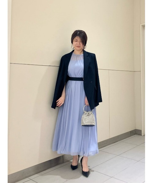 allureville（アルアバイル）の「エスパンディワイドベルトワンピース（ワンピース・レディース・ブラウン/ライトブルー/ブラック・2）」の21枚目の写真