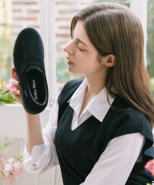 DIFFERSHOE（ディファーシュー）の「アデン スニーカー ローファー 6CM [ブラック]（ローファー・レディース・ブラック・25cm/26cm/27cm/28cm/22.5cm/23cm/24cm）」の6枚目の写真