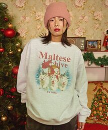 WaiKei | クリスマスマルチーズアーカイブスウェットメランジホワイト(スウェット)