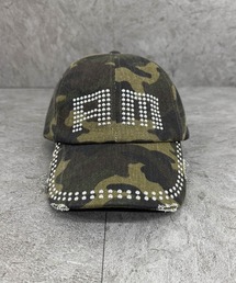 ATMARK（アットマーク）の「《フリーサイズ　/　UNISEX　》AMロゴ　リベットダメージ　キャップ（キャップ）」