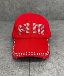 ATMARK（アットマーク）の「《フリーサイズ　/　UNISEX　》AMロゴ　リベットダメージ　キャップ（キャップ）」