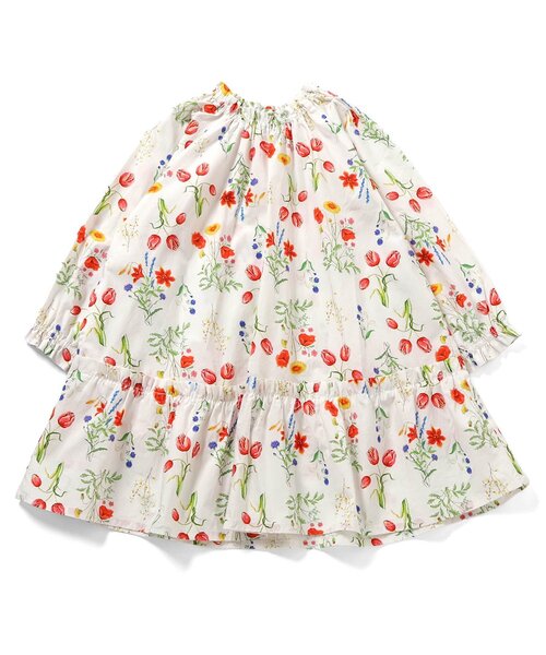 Boribon（ボリボン）の「ガーデンフラワードレス（ワンピース・キッズ・オフホワイト/サックスブルー・120/110/100/90/80）」の10枚目の写真