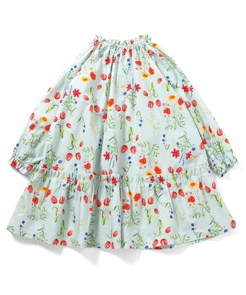Boribon（ボリボン）の「ガーデンフラワードレス（ワンピース・キッズ・オフホワイト/サックスブルー・120/110/100/90/80）」の12枚目の写真