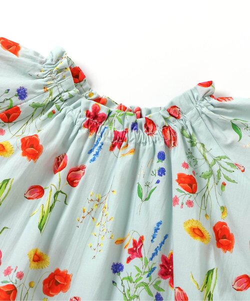 Boribon（ボリボン）の「ガーデンフラワードレス（ワンピース・キッズ・オフホワイト/サックスブルー・120/110/100/90/80）」の13枚目の写真