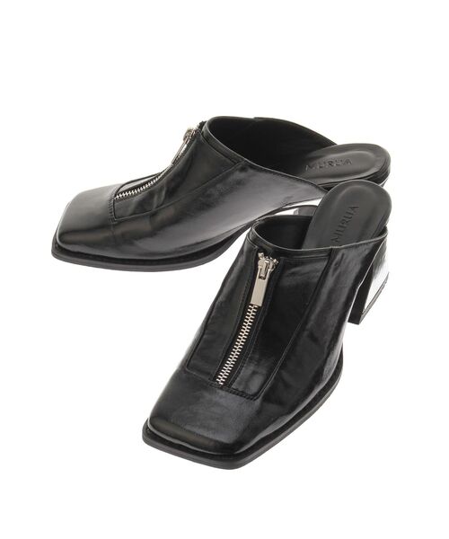 MURUA（ムルーア）の「スクエアポインテッドミュール（パンプス・レディース・グリーン/ブラック・24.5/23.5）」の18枚目の写真