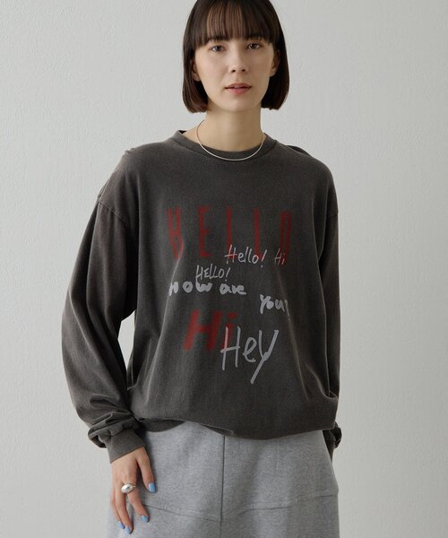 ロゴロングスリーブTシャツ（Tシャツ/カットソー）｜Whim Gazette
