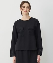 ICB（アイシービー）の「レースコンビジャージー トップス（Tシャツ/カットソー）」