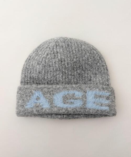 WEGO（ウィゴー）の「WEGO/AGEデザインビーニー（ニットキャップ/ビーニー・レディース・ブラック/オフホワイト/ライトグレー/ネイビー・FREE）」の7枚目の写真