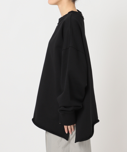 CITYSHOP（シティーショップ）の「URAKE SWEAT PULLOVER：スウェット（スウェット・レディース・ブラック/ホワイト・FREE）」の12枚目の写真