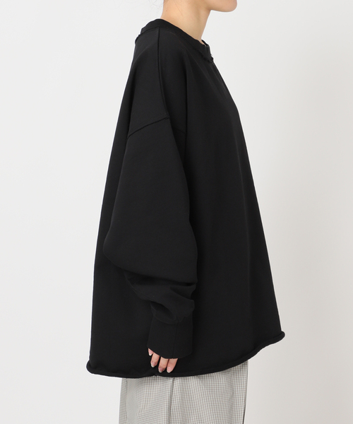 CITYSHOP（シティーショップ）の「URAKE SWEAT PULLOVER：スウェット（スウェット・レディース・ブラック/ホワイト・FREE）」の14枚目の写真