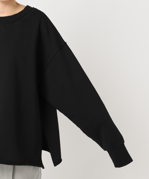 CITYSHOP（シティーショップ）の「URAKE SWEAT PULLOVER：スウェット（スウェット・レディース・ブラック/ホワイト・FREE）」の15枚目の写真