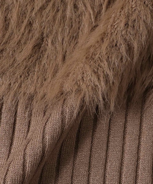 Three Four Time（ｽﾘｰﾌｫｰﾀｲﾑ）の「シャギーニットセットワンピース（ワンピース・レディース・ブラウン・FREE）」の19枚目の写真