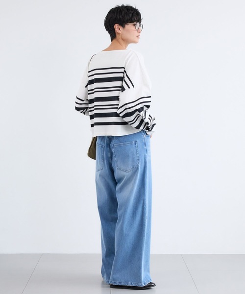 Le Minor（ルミノア）の「BARNYARDSTORM / Le minor(ルミノア)別注 / ボーダープルオーバー（Tシャツ/カットソー・レディース・ブラウン/ホワイト系その他・FREE）」の5枚目の写真