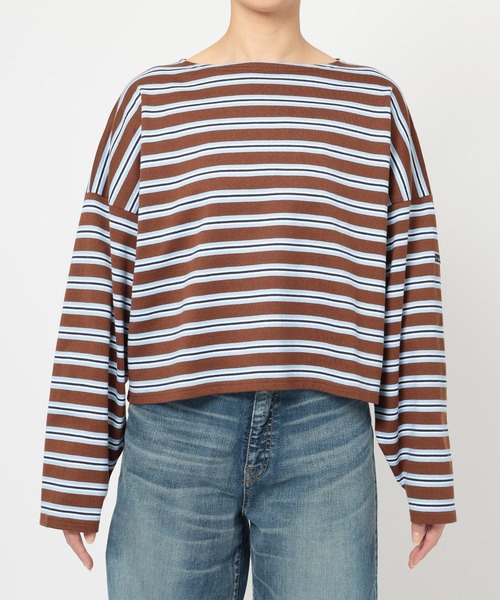 Le Minor（ルミノア）の「BARNYARDSTORM / Le minor(ルミノア)別注 / ボーダープルオーバー（Tシャツ/カットソー・レディース・ブラウン/ホワイト系その他・FREE）」の7枚目の写真