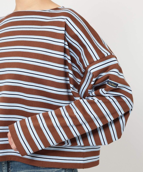 Le Minor（ルミノア）の「BARNYARDSTORM / Le minor(ルミノア)別注 / ボーダープルオーバー（Tシャツ/カットソー・レディース・ブラウン/ホワイト系その他・FREE）」の12枚目の写真