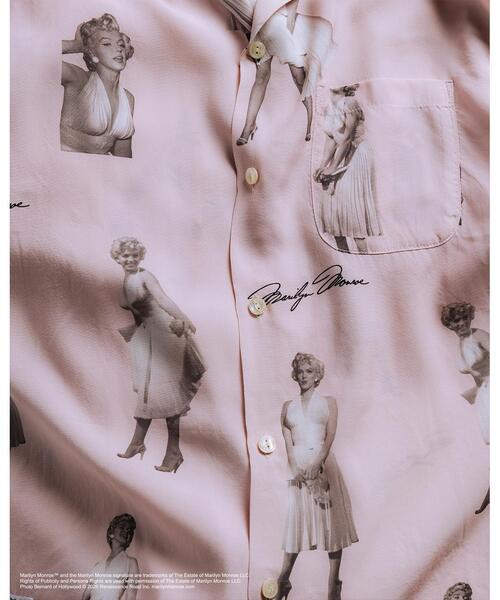 schott(ショット)の「Schott/ショット/MARILYN MONROE RAYON SHIRT/マリリンモンロー レーヨンシャツ(シャツ/ブラウス・メンズ・ピンク/ミント・2XL/M/XL/L)」の14枚目の写真