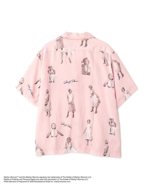 schott(ショット)の「Schott/ショット/MARILYN MONROE RAYON SHIRT/マリリンモンロー レーヨンシャツ(シャツ/ブラウス・メンズ・ピンク/ミント・2XL/M/XL/L)」の13枚目の写真