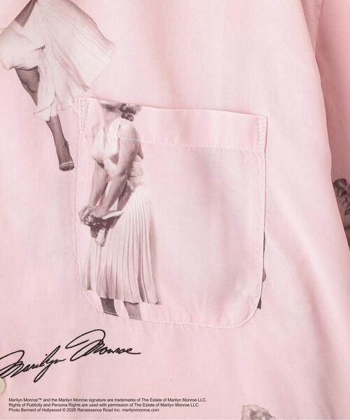 schott(ショット)の「Schott/ショット/MARILYN MONROE RAYON SHIRT/マリリンモンロー レーヨンシャツ(シャツ/ブラウス・メンズ・ピンク/ミント・2XL/M/XL/L)」の11枚目の写真