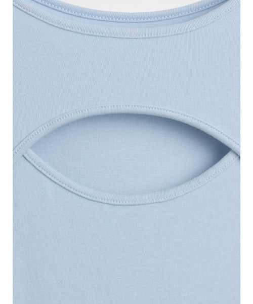 GAP(ギャップ)の「モダン カットアウトTシャツ(Tシャツ/カットソー・レディース・ブラック/オフホワイト/ブルー・XS/S/M/L/XL/XXS)」の21枚目の写真