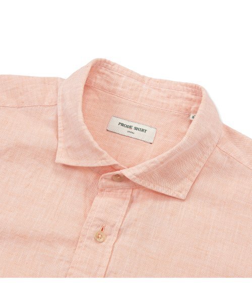 PRODESHIRT（プロデシャツ）の「[レギュラー]L-420 プレミアム リネンコットンシャツ (ピーチ)（シャツ/ブラウス・メンズ・その他・M/L/XL）」の3枚目の写真
