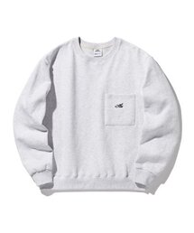 SLIT STUDIO（エスリットスタジオ）の「レタリングポケット起毛スウェットシャツホワイトメランジ（スウェット）」