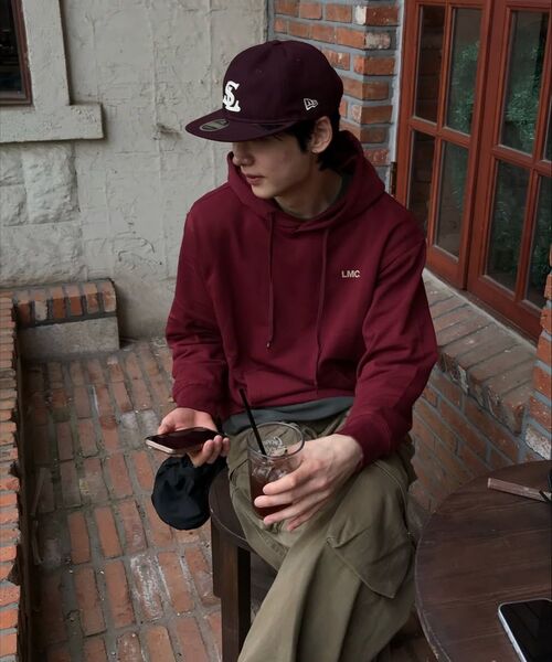 LMCの「OG COMBO HOODIE burgundy(パーカー・レディース・その他・S/L/XL/M)」の3枚目の写真