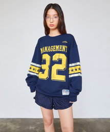 STAR FOOTBALL SWEATSHIRT vintage blue