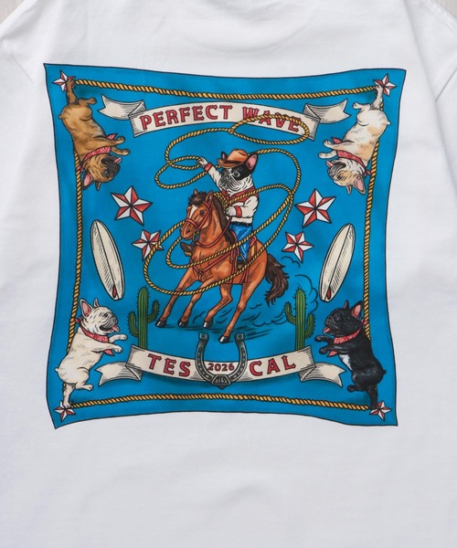 The Endless Summer（エンドレスサマー）の「【WEB / FLAG SHOP限定】 TES 2026 NEW YEAR TEE & BANDANA / Tシャツ&バンダナセット（Tシャツ/カットソー・メンズ・グレー/ホワイト・MEDIUM/XX-LARGE/X-LARGE/SMALL/LARGE）」の14枚目の写真