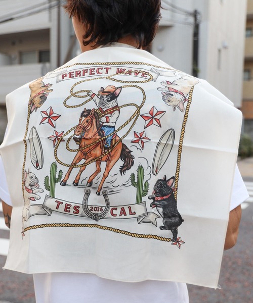 The Endless Summer（エンドレスサマー）の「【WEB / FLAG SHOP限定】 TES 2026 NEW YEAR TEE & BANDANA / Tシャツ&バンダナセット（Tシャツ/カットソー・メンズ・グレー/ホワイト・MEDIUM/XX-LARGE/X-LARGE/SMALL/LARGE）」の22枚目の写真