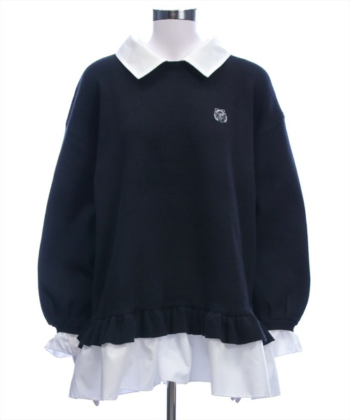 clear（クリア）の「布帛ドッキングニットワンピース[大人 フェミニン ガーリー]≪新作≫（ワンピース・レディース・ブラック/オフホワイト/グレー・F）」の20枚目の写真