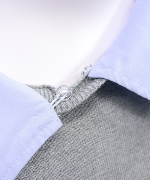 clear（クリア）の「布帛ドッキングニットワンピース[大人 フェミニン ガーリー]≪新作≫（ワンピース・レディース・ブラック/オフホワイト/グレー・F）」の14枚目の写真