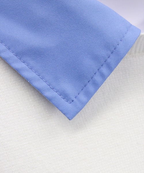 clear（クリア）の「布帛ドッキングニットワンピース[大人 フェミニン ガーリー]≪新作≫（ワンピース・レディース・ブラック/オフホワイト/グレー・F）」の6枚目の写真