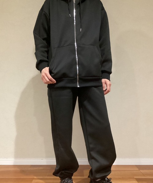 almo(アルモ)の「【Bls】【Bling Leads】ZIPパーカーセットアップ(BL)(セットアップ・レディース・チャコールグレー/グレー系その他/ブラック・MEDIUM/SMALL)」の2枚目の写真